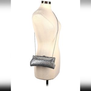 Silver Metallic Clutch